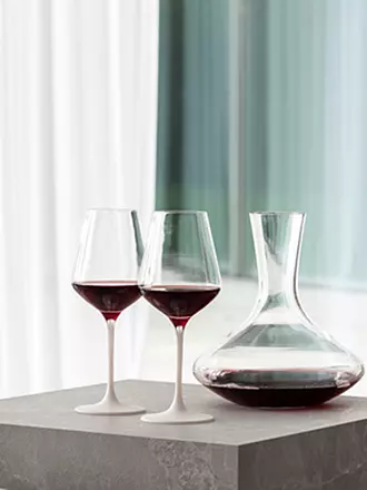VILLEROY & BOCH | Rotweinglas 4er Set MANUFACTURE ROCK BLANC GLAS | schwarz