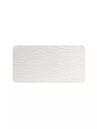 VILLEROY & BOCH | Servierplatte rechteckig Manufacture Rock Blanc 35x18cm | weiss