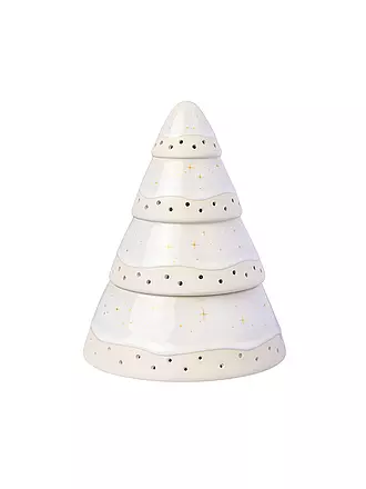 VILLEROY & BOCH | Windlicht Baum WINTER GLOW 14,5x14,5cm | weiss