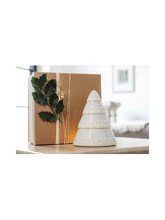 VILLEROY & BOCH | Windlicht Baum WINTER GLOW 14,5x14,5cm | weiss