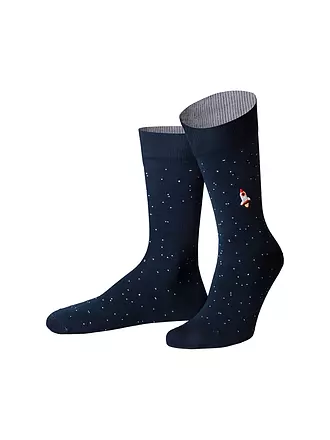 VON JUNGFELD | Socken ASTRONAUT black | blau