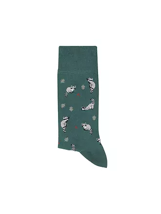 VON JUNGFELD | Socken ENTE mblau | dunkelgrün