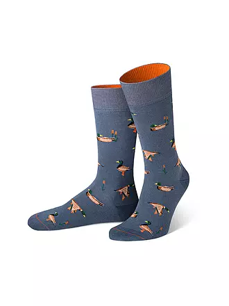 VON JUNGFELD | Socken ENTE mblau | dunkelgrün