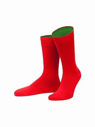 VON JUNGFELD | Socken Svalbard / schwarz | rot