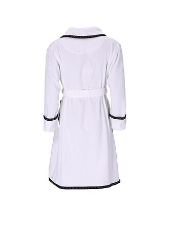 VOSSEN | Damen Bademantel LIMBO weiss | beere
