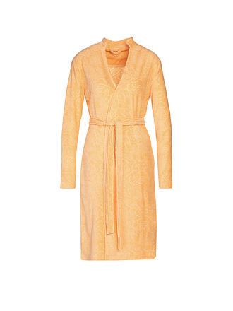VOSSEN | Damen Nikivelours Bademantel Cloud | orange