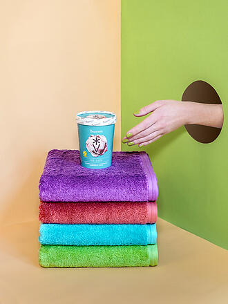 VOSSEN | Hamamtuch 80x180cm VEGANISTA Kiss the Cookie | grün