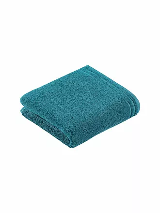 VOSSEN | Handtuch Calypso Feeling 50x100cm (weiss) | türkis