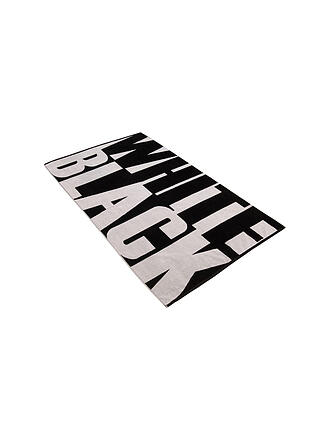 VOSSEN | Strandtuch 100x180cm Expression Black/White | schwarz