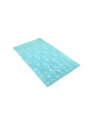 VOSSEN | Strandtuch 100x180cm VEGANISTA Eis Date | türkis