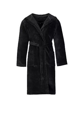 VOSSEN | Unisex Bademantel TEXAS Schwarz | blau