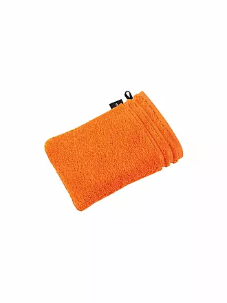 VOSSEN | Waschhandschuh CALYPSO FEELING 22x16cm Weiss | orange