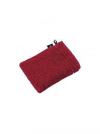 VOSSEN | Waschhandschuh Calypso Feeling 22x16cm (Weiss) | rot
