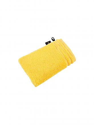 VOSSEN | Waschhandschuh Calypso Feeling 22x16cm (Weiss) | gelb