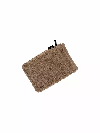 VOSSEN | Waschhandschuh VIENNA STYLE SUPERSOFT  16x22cm Evergreen | camel