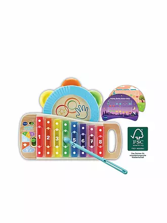 VTECH | Interaktives Holz-Xylofon mit Tamburin | keine Farbe