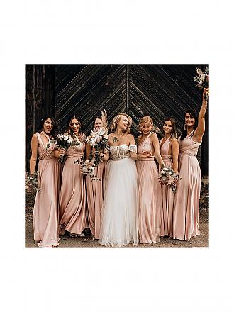 WE ARE FLOWERGIRLS | Abendkleid - Wickelkleid | beige