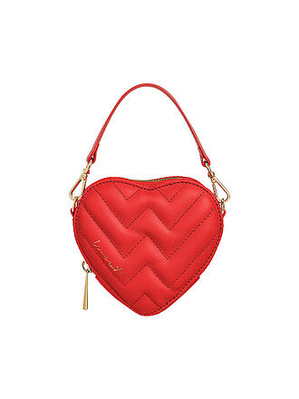 WEAT | Ledertasche - Umhängetasche Mini Heart | hellblau