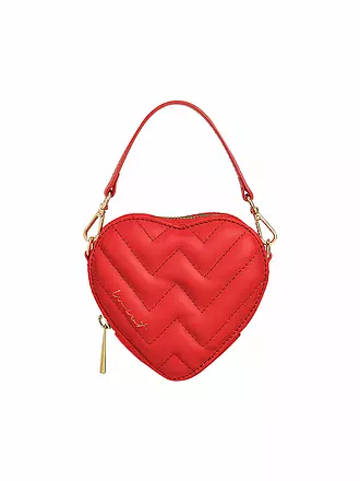 WEAT | Ledertasche - Umhängetasche Mini Heart | hellblau