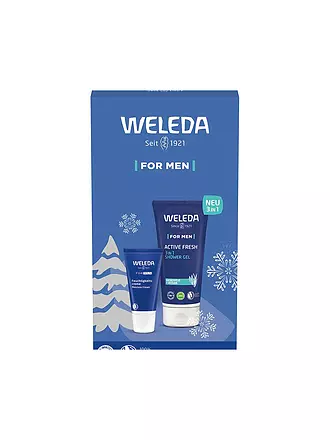 WELEDA | Geschenkset - Men Activ Fresh 3in1 Shower Gel & For Men Gesichtscreme 200ml / 30ml | keine Farbe
