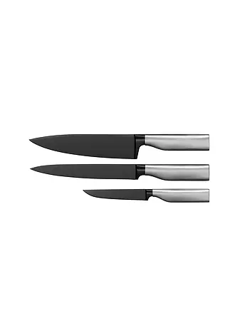 WMF | Messerset 3-tlg. ULTIMATE BLACK Cromargan Schwarz | schwarz