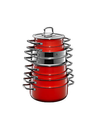 WMF | Topf-Set Fusiontec Compact Rot 3-tlg. | rot