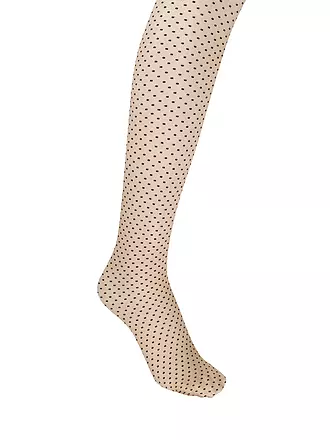 WOLFORD | Funktionsstrumpfhose CONTROL DOTS 20 fairly light / black | schwarz