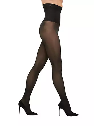 WOLFORD | High Waist Strumpfhose FATAL 50 black | hellbraun