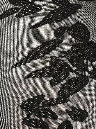 WOLFORD | Modestrumpfhose FLOWER 20 black / black | beige