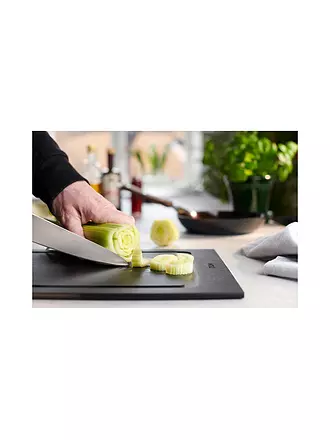 WOLL | Schneidebrett CUT and SERVE 35x25cm Schwarz | schwarz