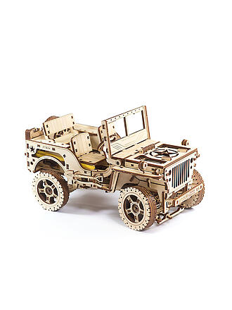 WOODEN CITY | Holz 3D Bausatz - Jeep 4x4 | keine Farbe