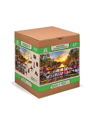 WOODEN CITY | Puzzle - Bicycles of Amsterdam XL 1010Teile | keine Farbe