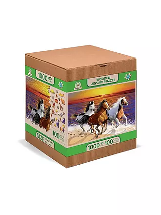 WOODEN CITY | Puzzle - Wild Horses on the Beach – 1010 Teile | keine Farbe