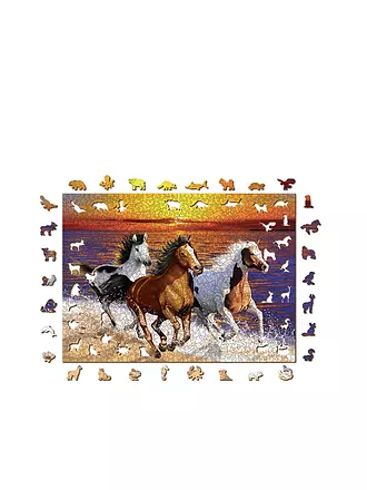 WOODEN CITY | Puzzle - Wild Horses on the Beach – 1010 Teile | keine Farbe