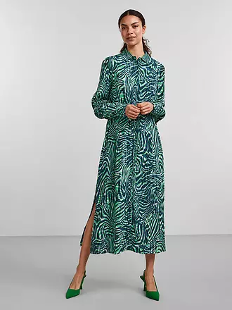 YAS | Hemdblusenkleid | grün