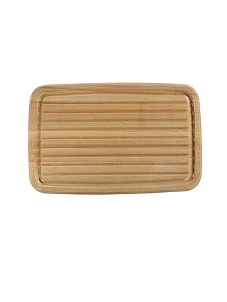 ZASSENHAUS | Brotschneidbrett Gummibaum 42x27,5cm | beige