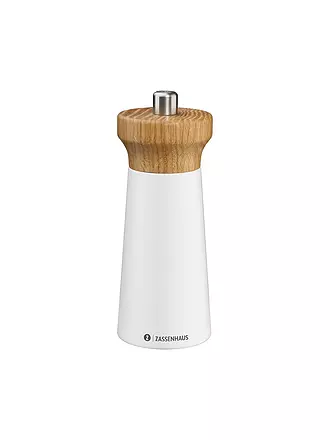 ZASSENHAUS | Pfeffermühle WESTERLAND 14cm Eiche / Weiss | weiss