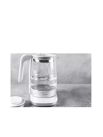 ZWILLING | Wasserkocher mit Teeeinsatz 1,7l Glas / Schwarz | weiss