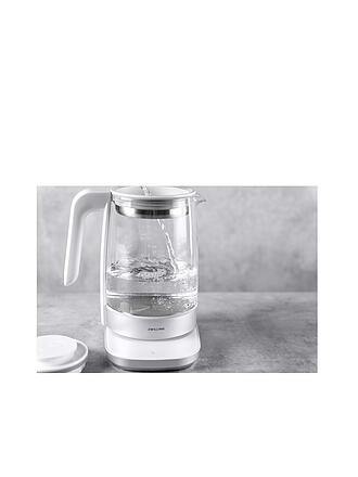 ZWILLING | Wasserkocher mit Teeeinsatz 1,7l Glas / Weiss | weiß