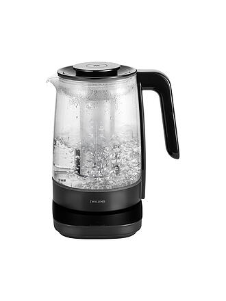 ZWILLING | Wasserkocher mit Teeeinsatz 1,7l Glas / Weiss | schwarz
