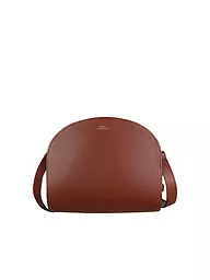 A.P.C. | Ledertasche - Umhängetasche DEMI-LUNE MINI  | braun