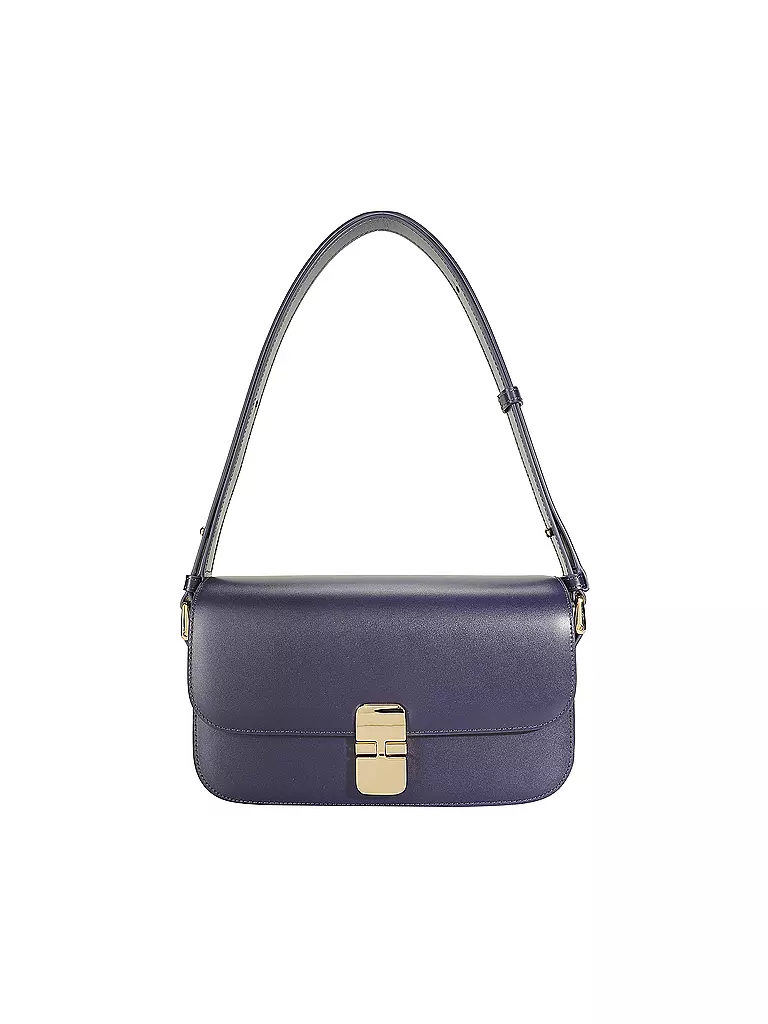 A.P.C. | Ledertasche - Umhängetasche GRACE BAGUETTE | blau
