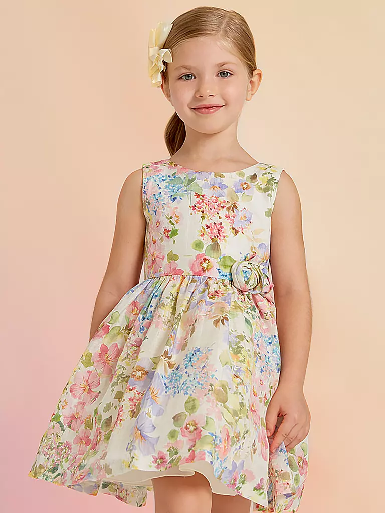 ABEL & LULA | Mädchen Leinenkleid | bunt