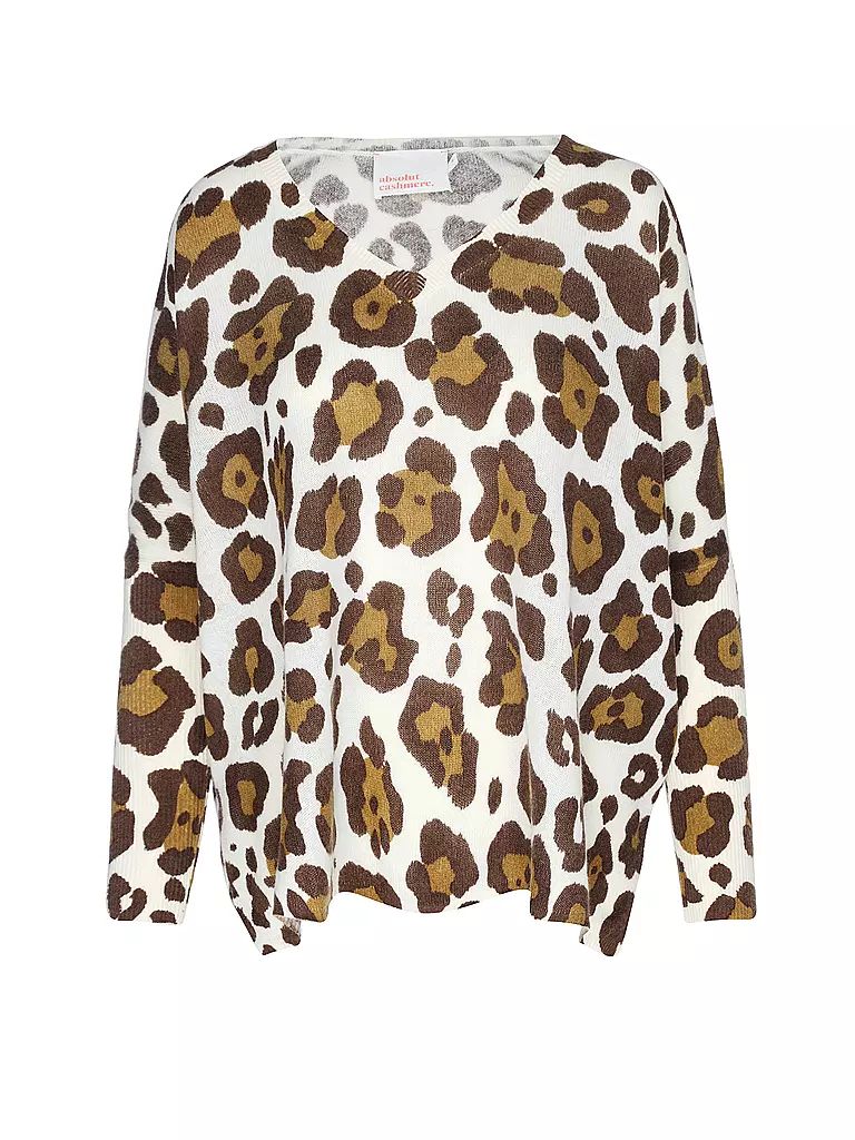 ABSOLUT | Kaschmirpullover CAMILLE PRINT | camel