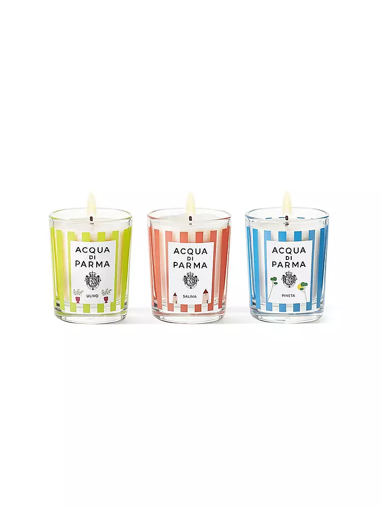ACQUA DI PARMA | Geschenkset - Trio Kerzen Ulivo, Salina, Pineta Limited Edition 70g | keine Farbe