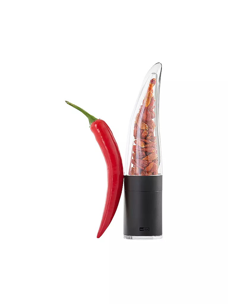 AD HOC | Geschenk Set Chilischneider 20,5cm Edelstahl Schwarz | schwarz