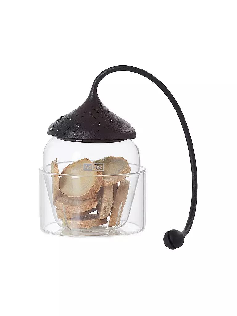 AD HOC | Glas Teefilter FUSION | grau