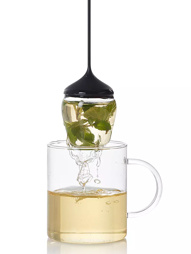 AD HOC | Glas Teefilter FUSION | grau