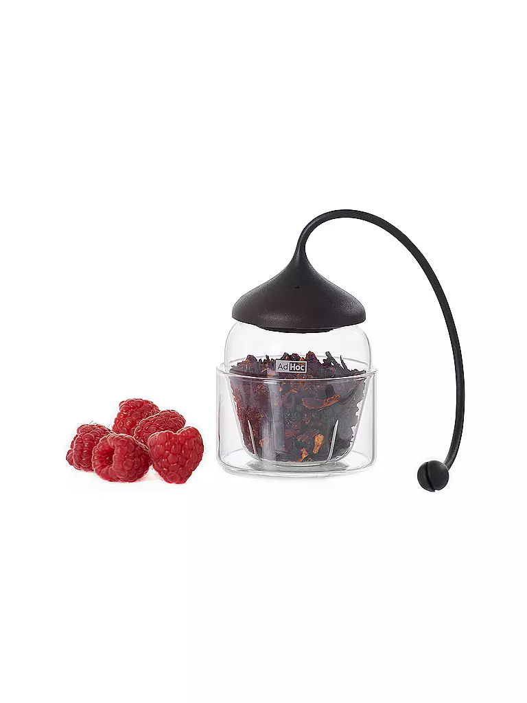 AD HOC | Glas Teefilter FUSION | grau