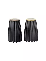 AD HOC | Salz- und Pfeffermühle 19,5cm MagTwo Gold / Bambus | schwarz